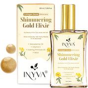 INYVA Shimmering Elixir Gold Dry Oil for Face, Body & Skin