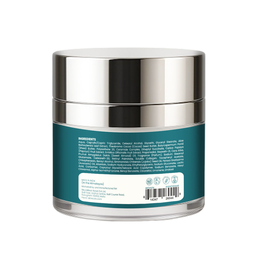 Inyva Skin Reboot Anti Aging Cream with Retinol, Collagen & Ceramides