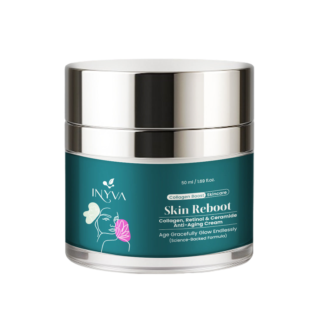 Inyva Skin Reboot Anti Aging Cream with Retinol, Collagen & Ceramides